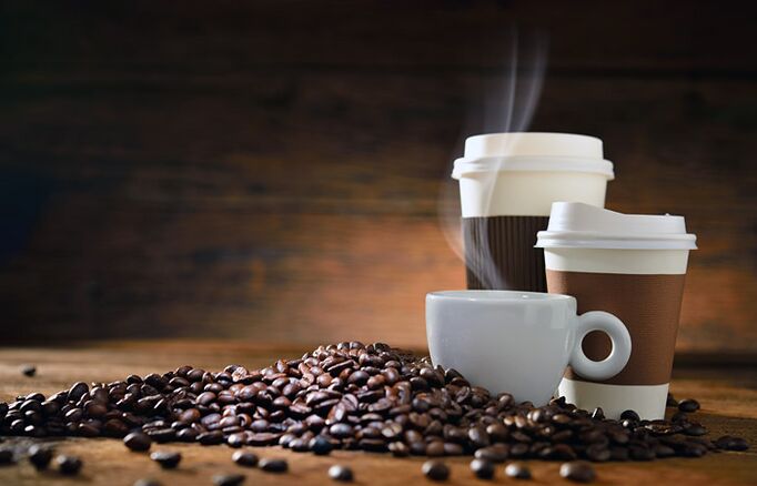café como un producto prohibido cuando se toman vitaminas para la potencia